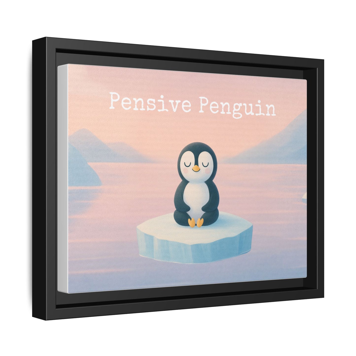 Pensive Penguin Framed Wall Art - Mindful Home Decor