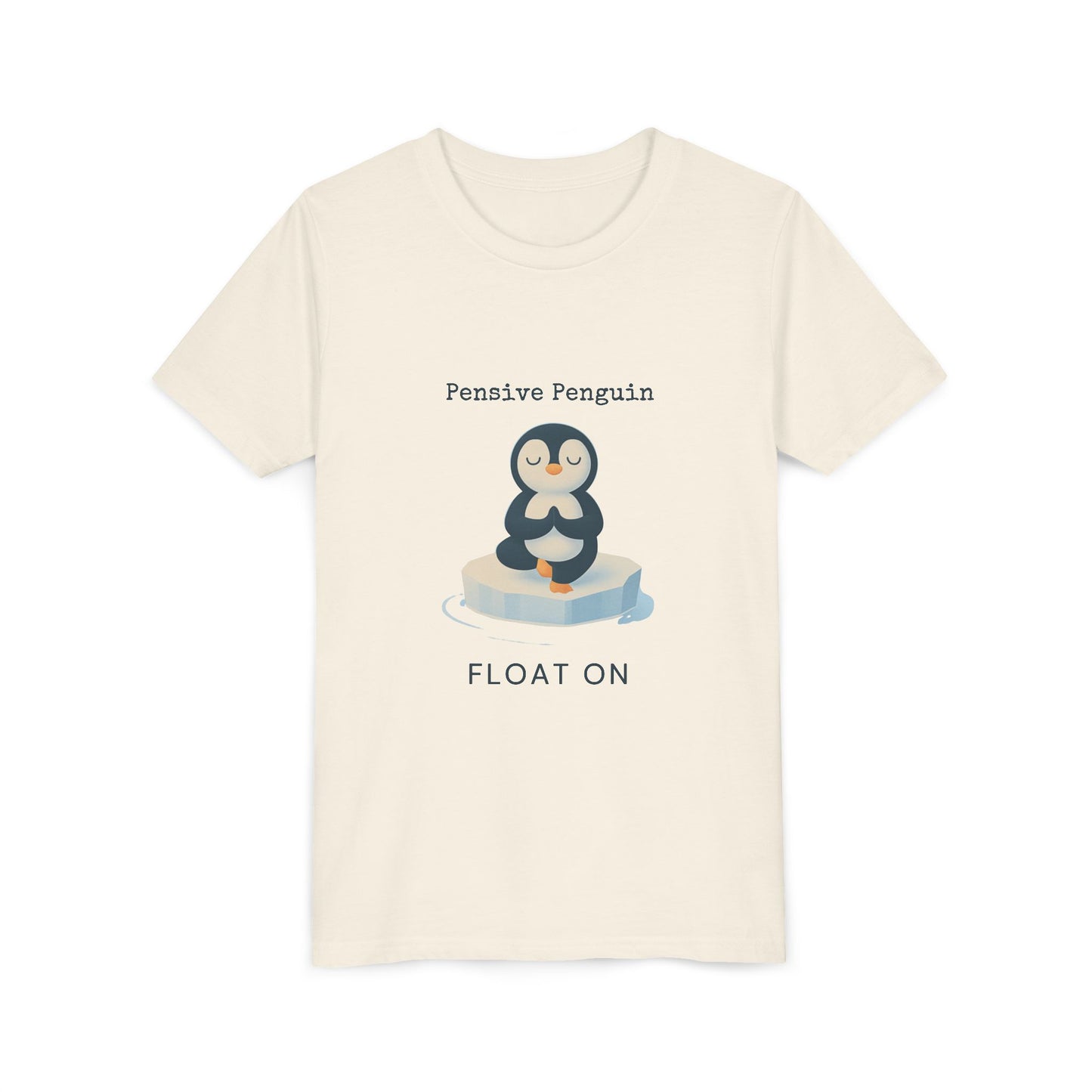 Pensive Penguin Youth Tee, Float On Tee