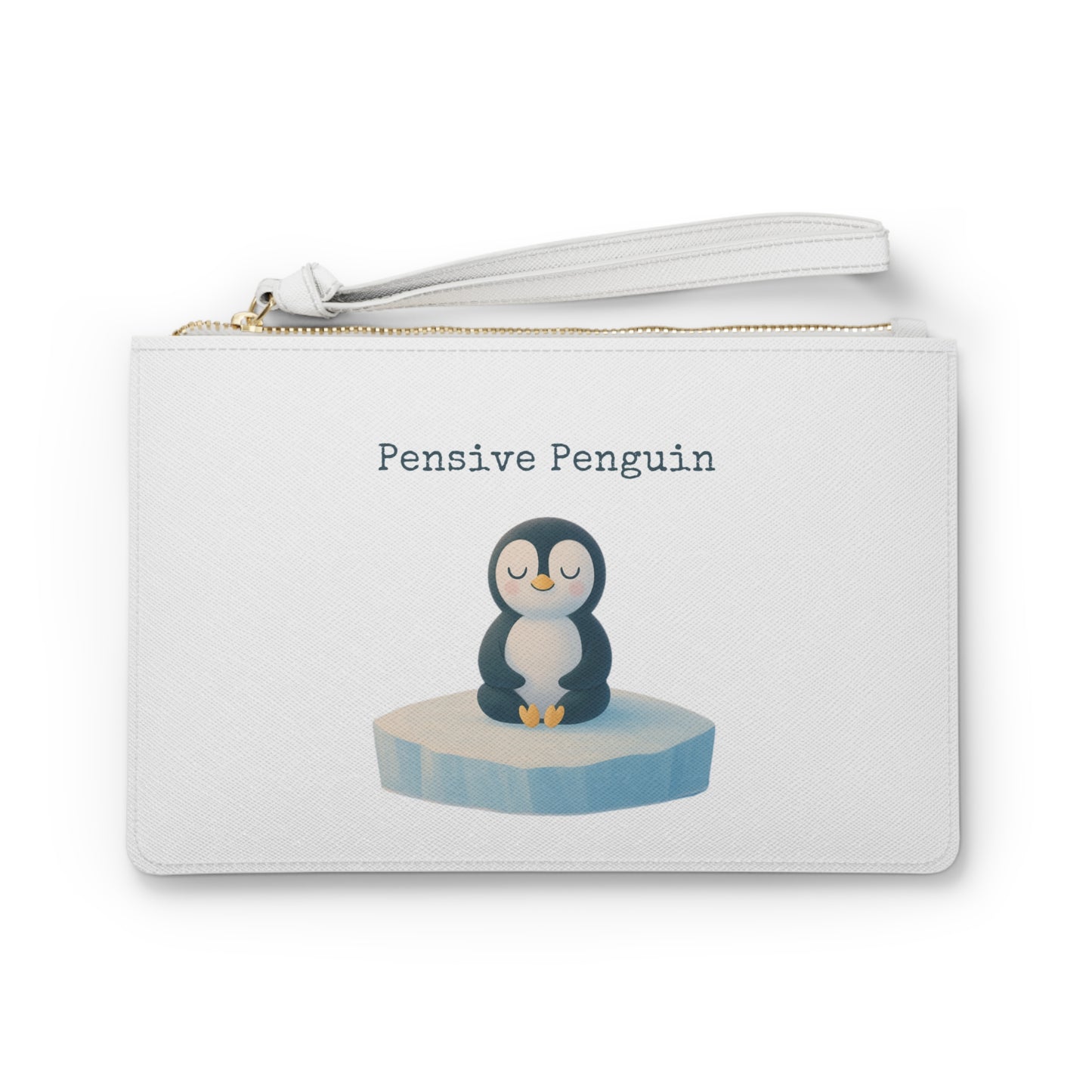 Pensive Penguin Clutch Bag: Fashion Statement, Eco-Friendly, Mindful Living