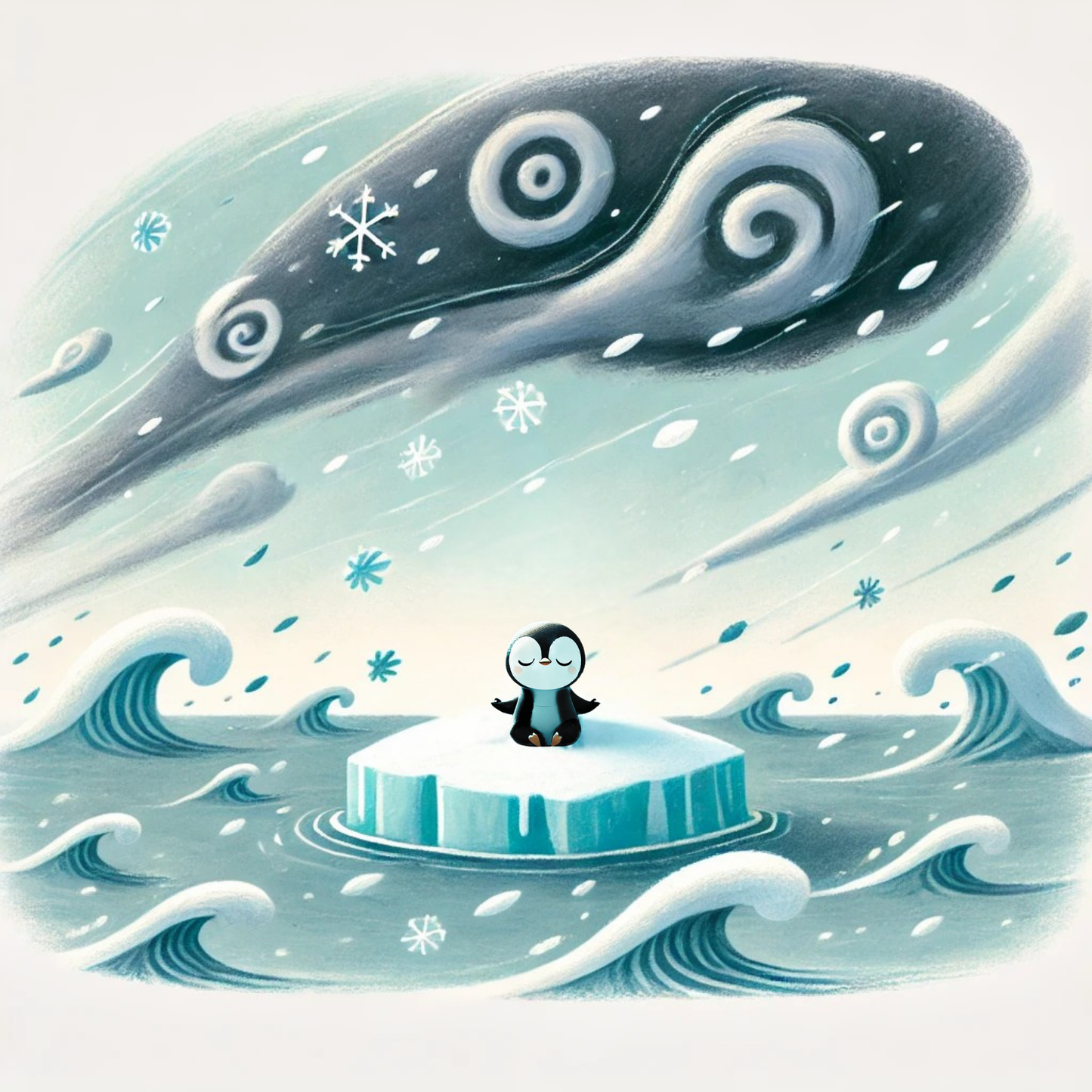 Pensive Penguin: The Floating Path