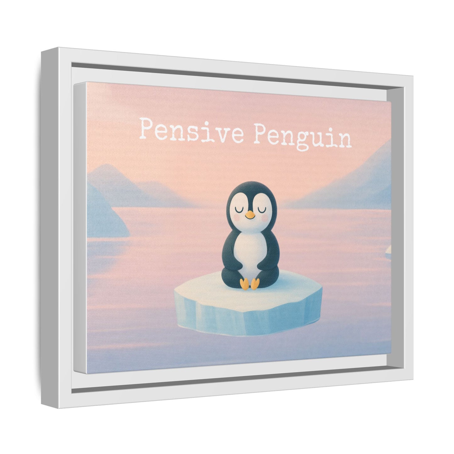 Pensive Penguin Framed Wall Art - Mindful Home Decor