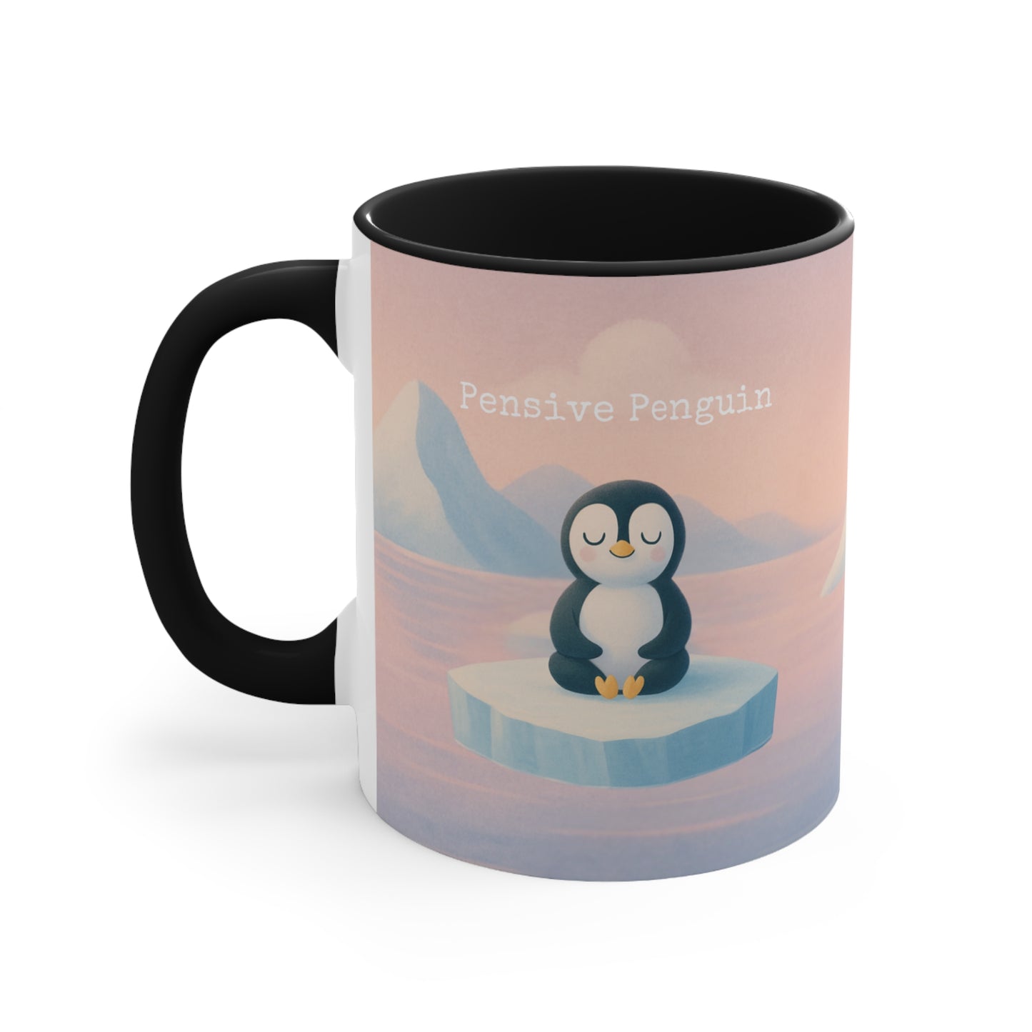 Pensive Penguin Coffee Mug