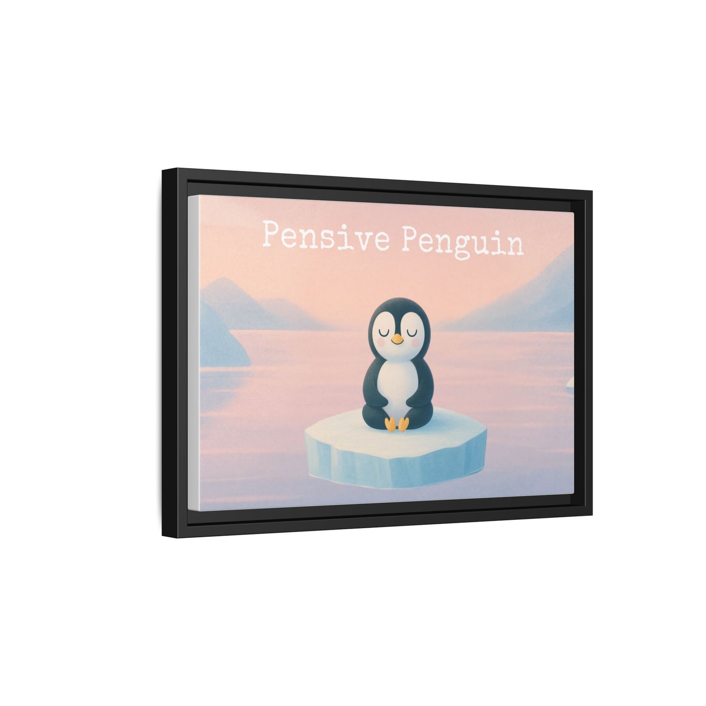 Pensive Penguin Framed Wall Art - Mindful Home Decor