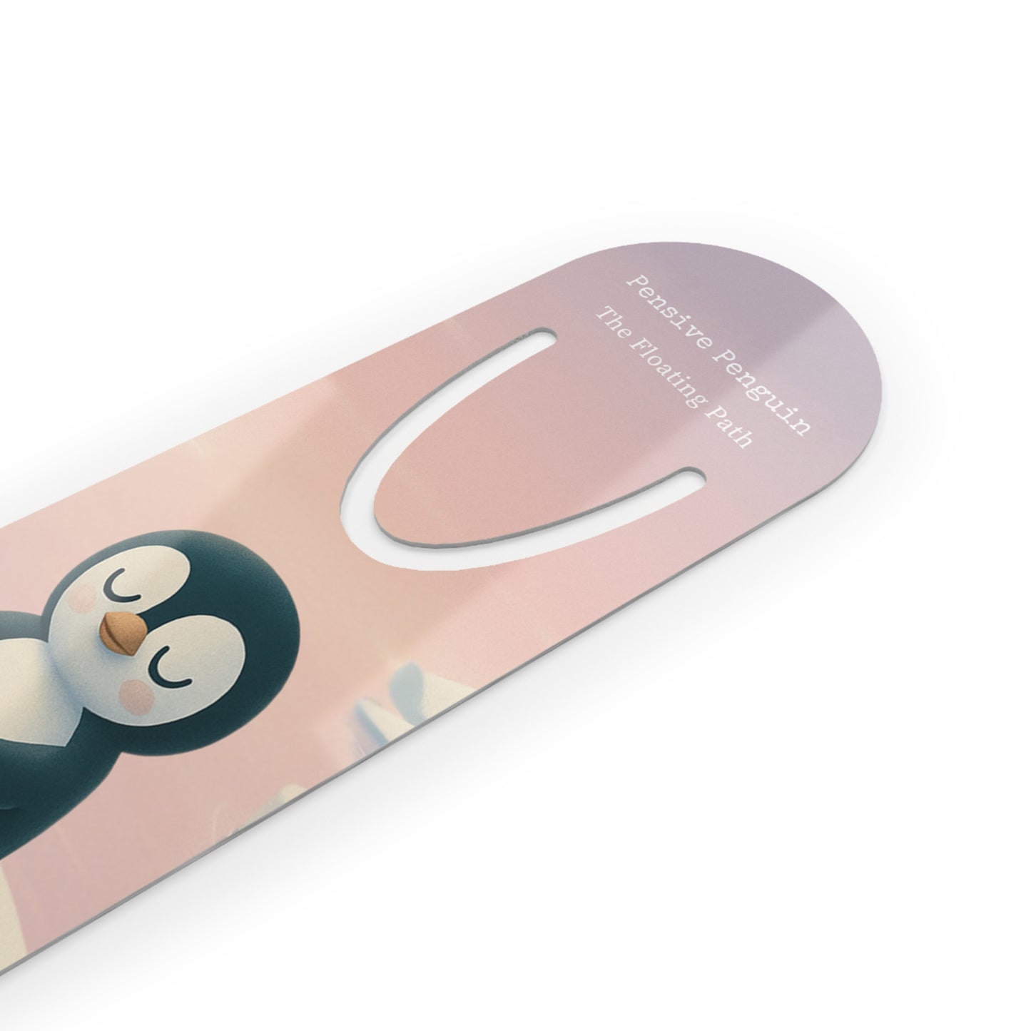 Pensive Penguin: The Floating Path Bookmark, Whimsical Reading Accessory, Gift for Book Lovers, Student Supplies, Novelty Bookmarker