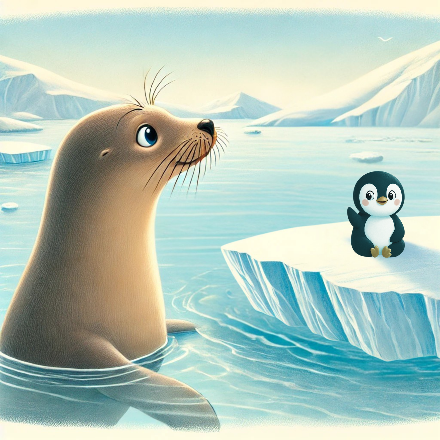 Pensive Penguin: The Floating Path