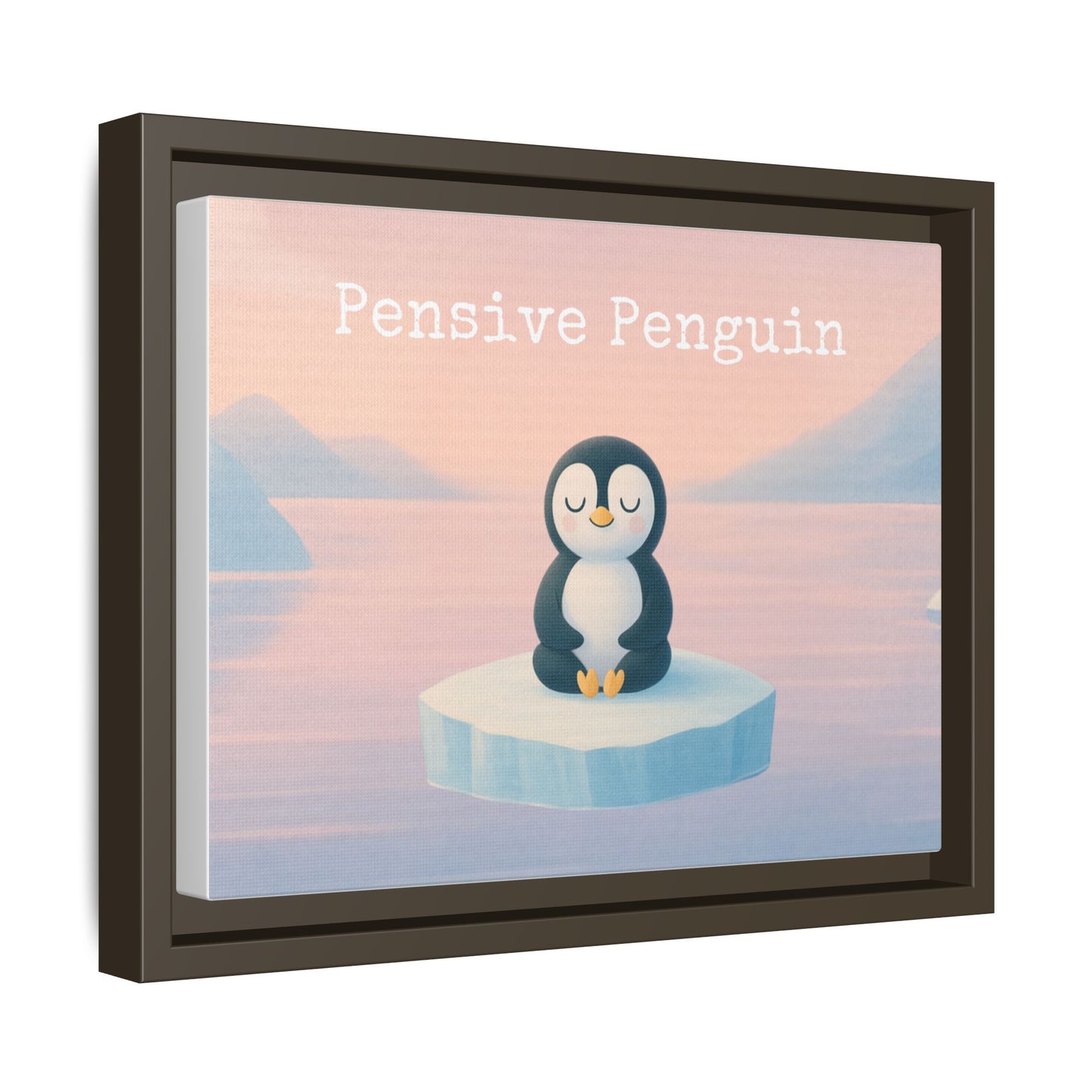 Pensive Penguin Framed Wall Art - Mindful Home Decor
