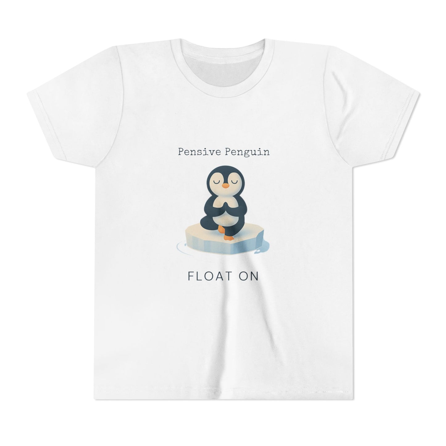 Pensive Penguin Youth Tee, Float On Tee