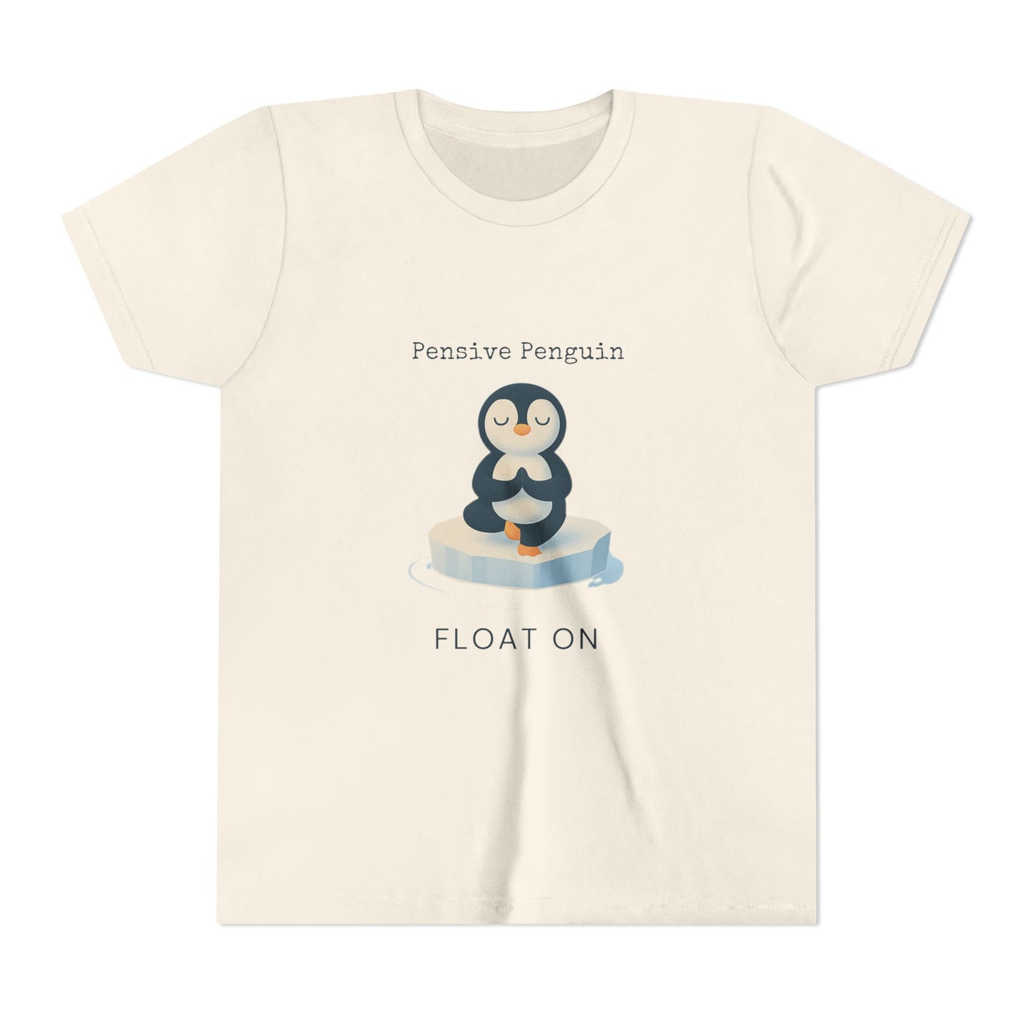 Pensive Penguin Youth Tee, Float On Tee