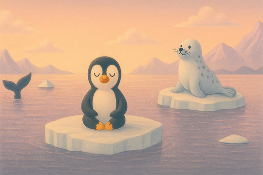 A Moment of Stillness with Pensive Penguin