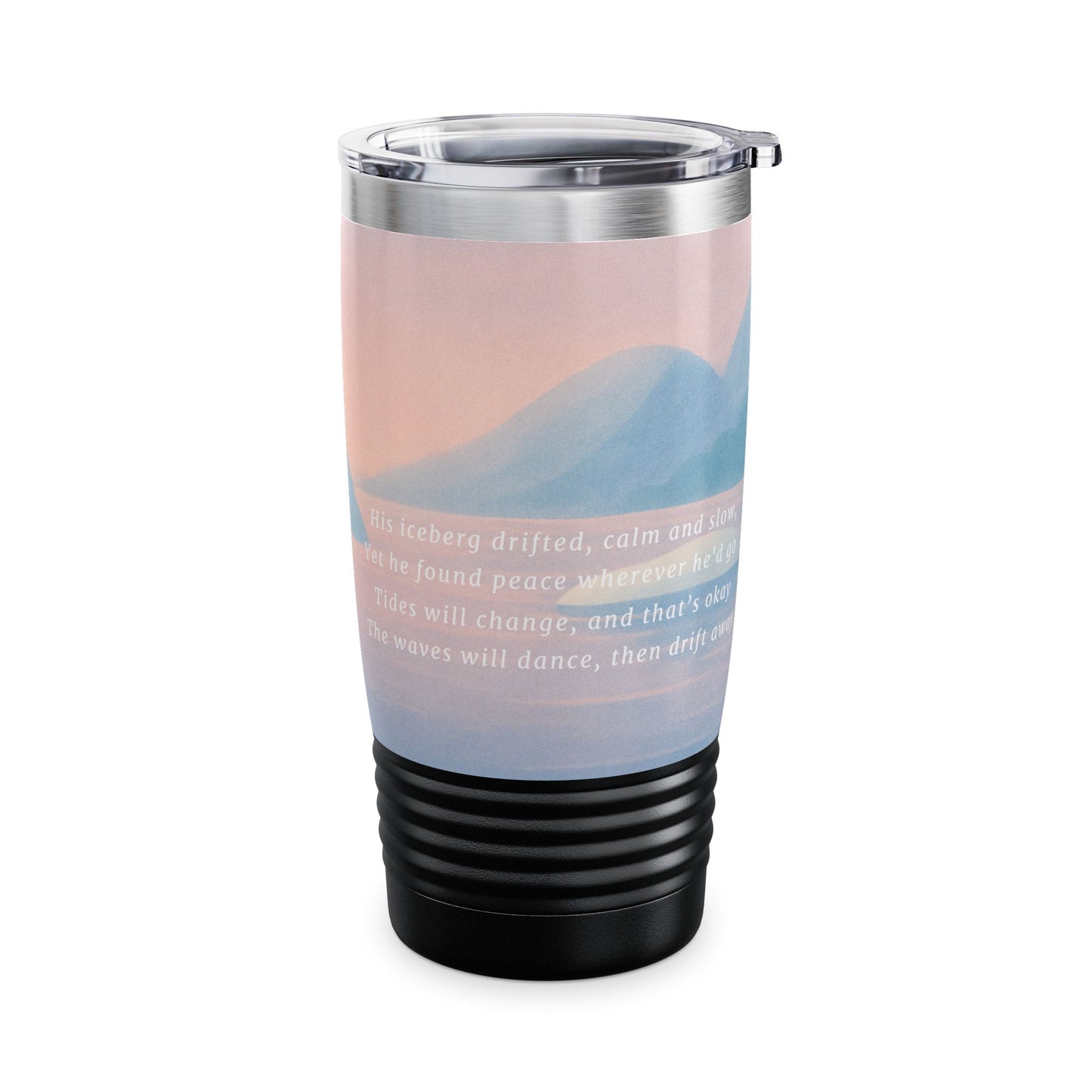Pensive Penguin Tumbler, 20oz | Travel Mug, Coffee Cup