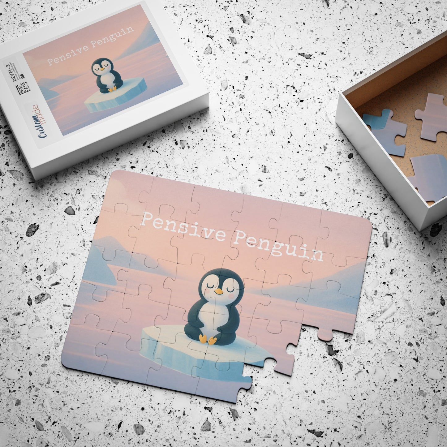 Pensive Penguin Kids' Puzzle - Fun Activity, Child Development Toy, Gift for Little Ones, Family Game Night