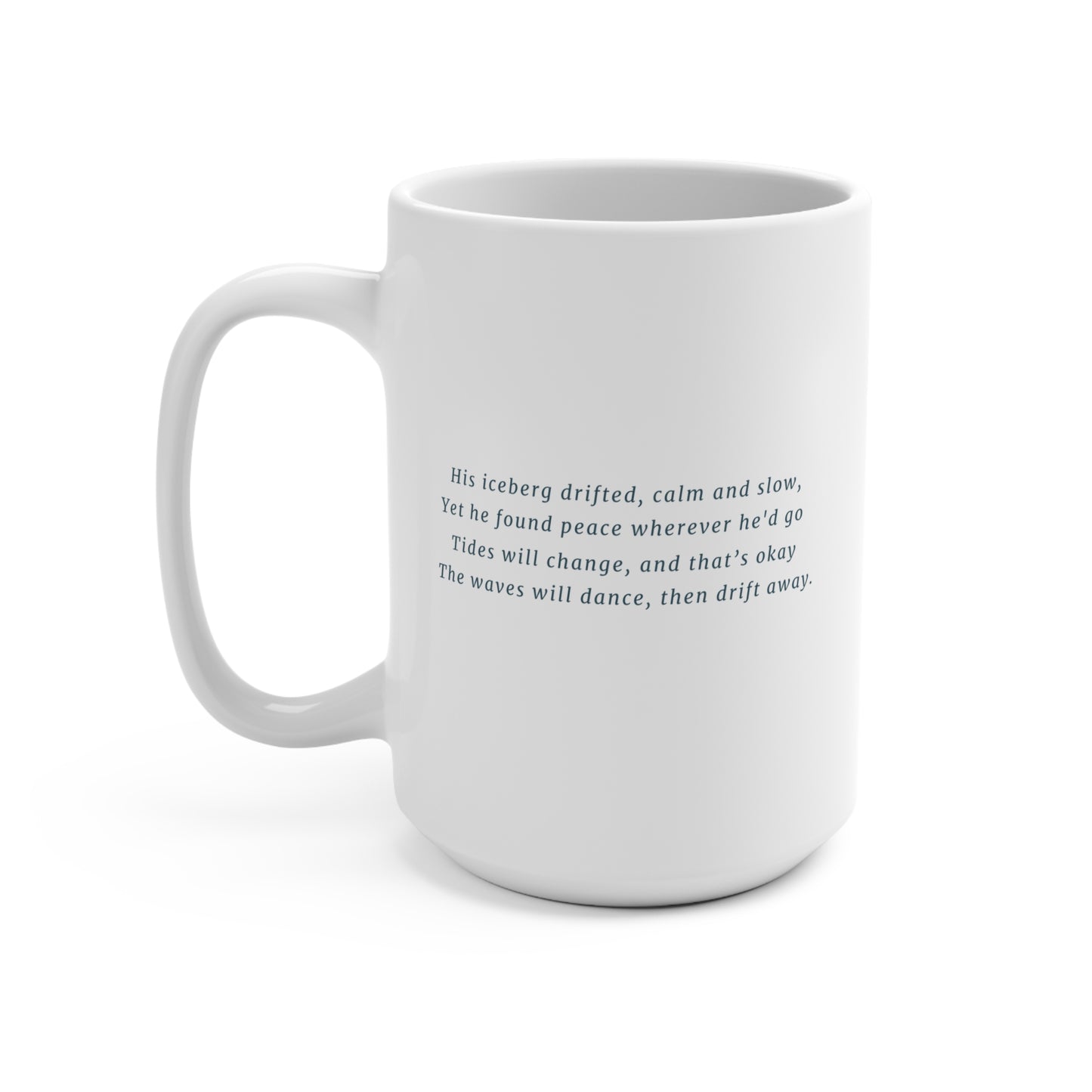 Pensive Penguin Mug, 15oz Coffee Cup