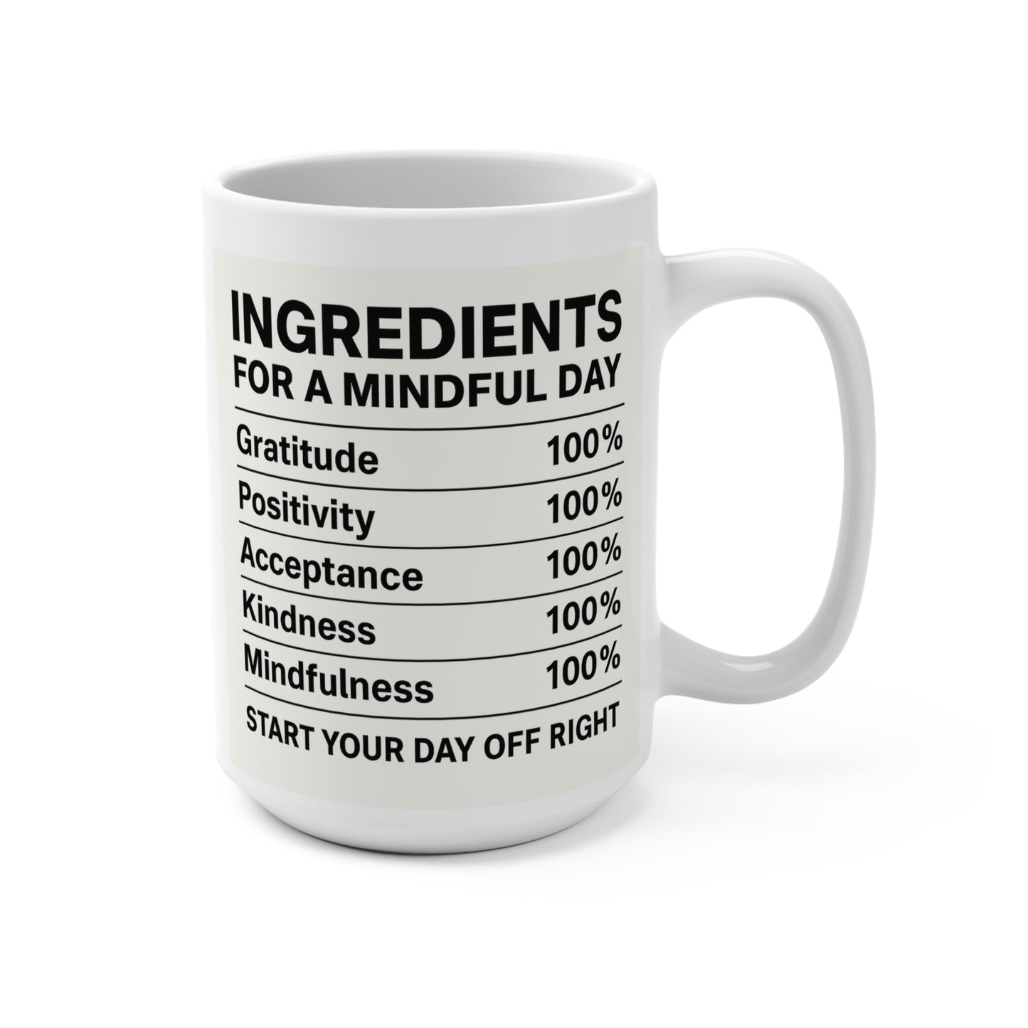 Pensive Penguin Mindful Day Mug